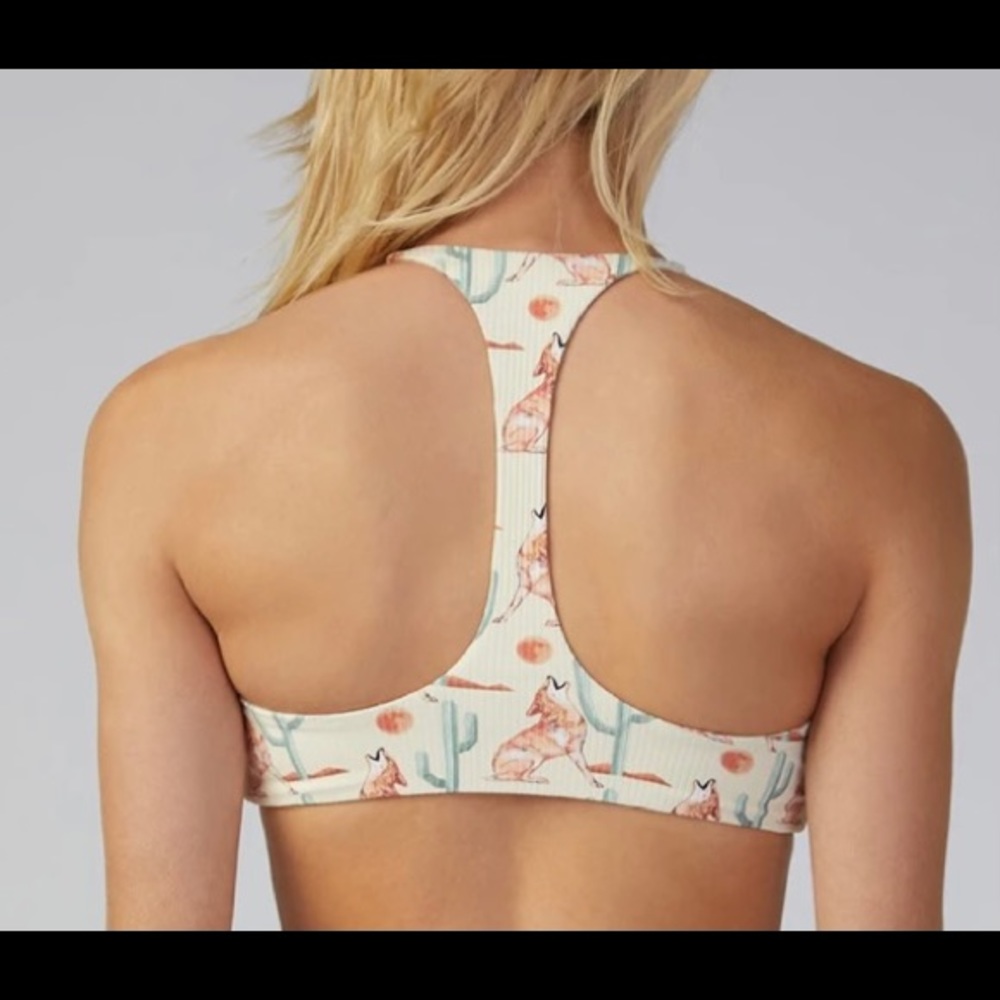 Boys + Arrows Cactus and Fox Print Bikini Top - Picture 2 of 11